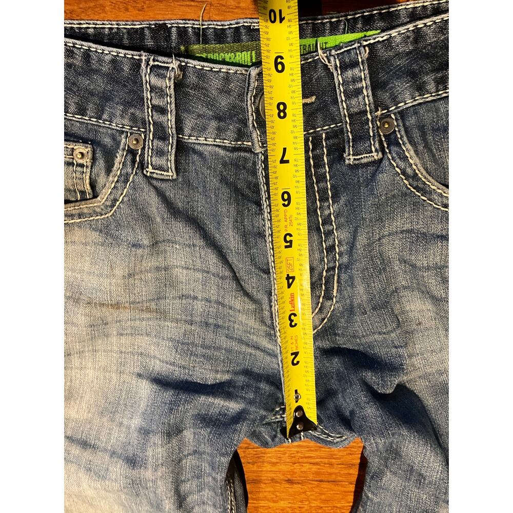 Rock‎ & Roll Denim Men’s 29x34 Pistol Straight Leg Jeans Medium Wash Stretch - Picture 11 of 11
